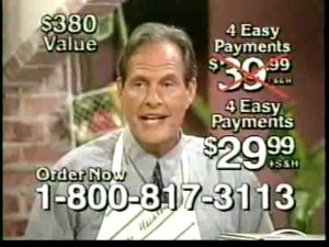 ron popeil pitches but not on social media