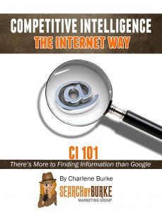 competitive intelligence the internet way