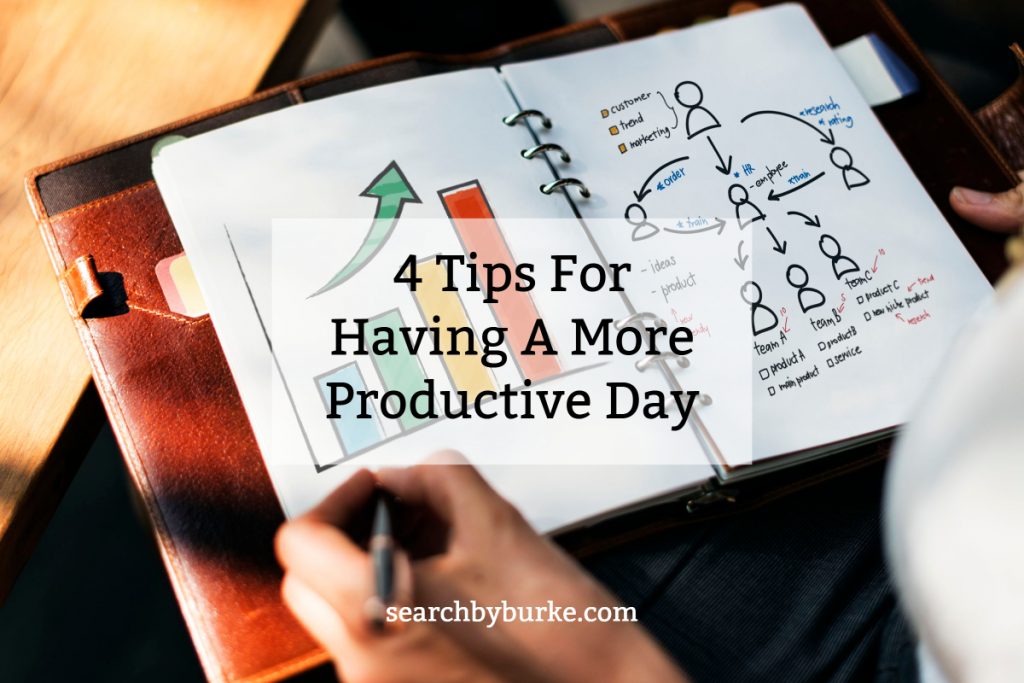 4 Tips For Having A More Productive Day - Search by Burke